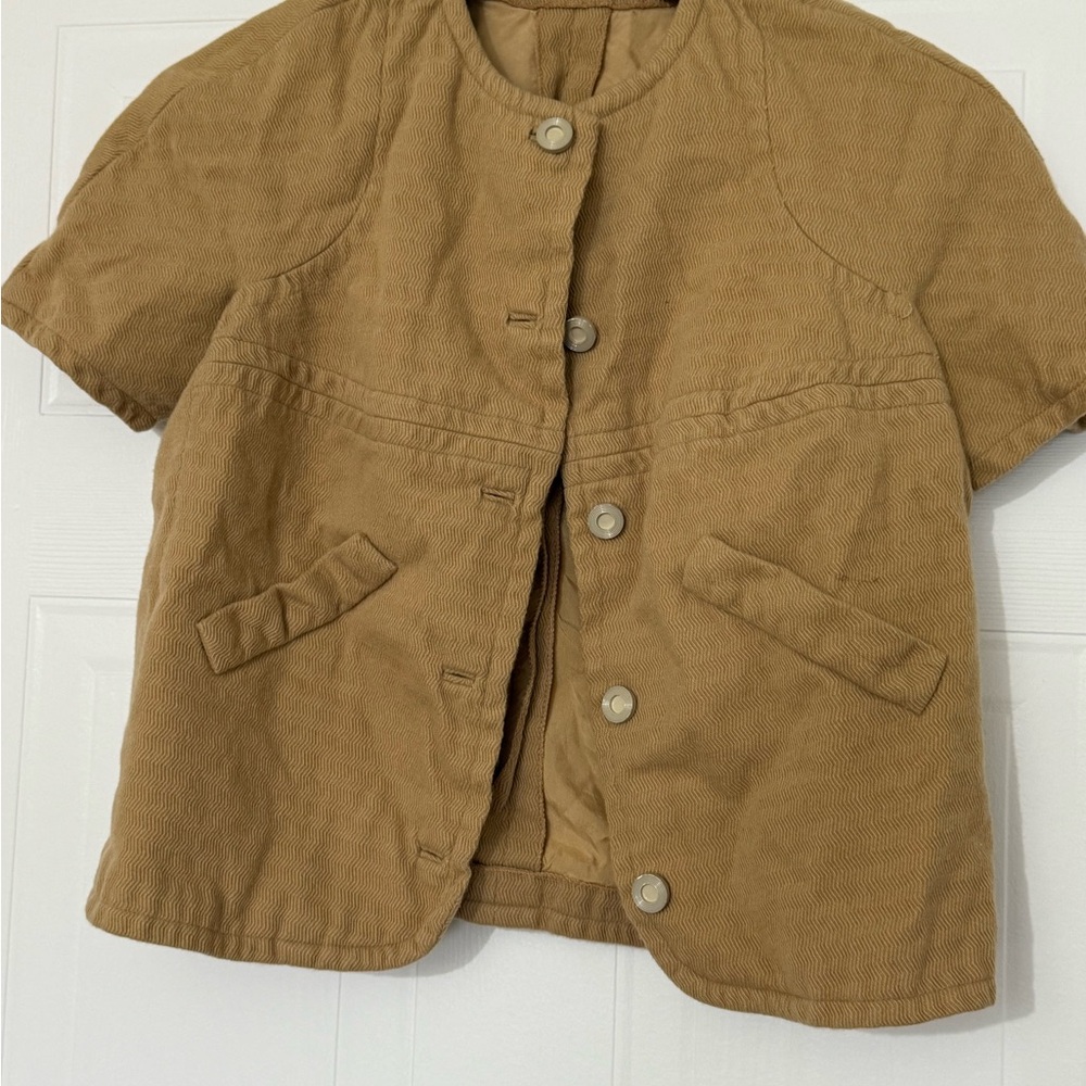 Tan Short Sleeve Jacket